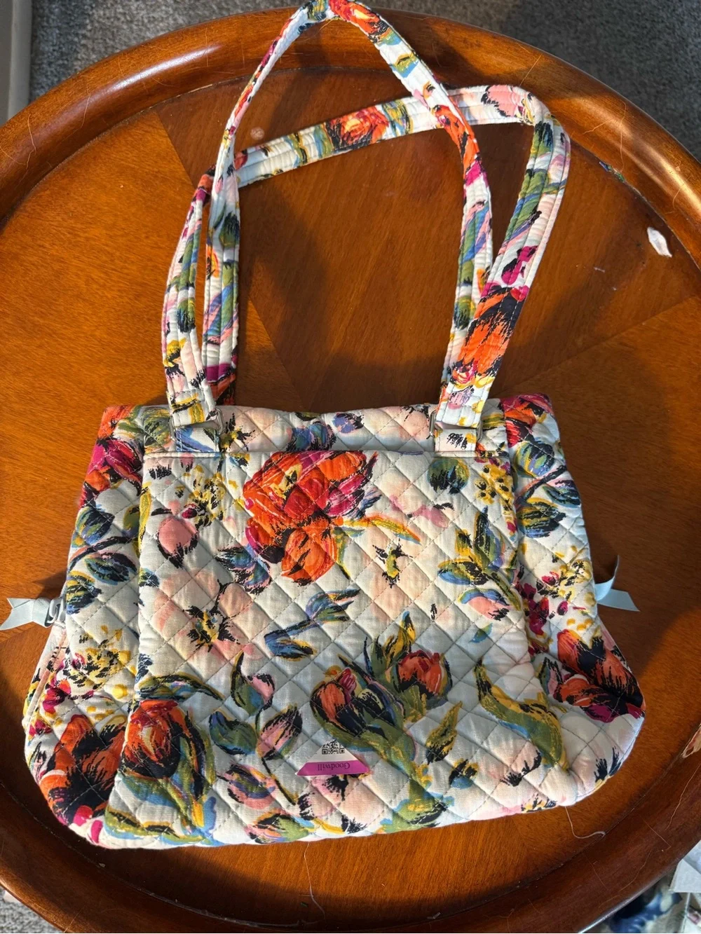 Quilted Floral Shoulder Bag in Multicolor by vera bradley retired print